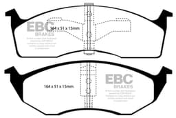 6000 Series Greenstuff Truck/SUV Brakes Disc Pads