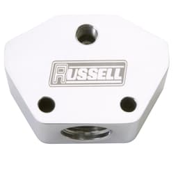 10AN Inlet & 10AN Outlet Aluminum Fuel Y-Blocks With AN Ports Polished