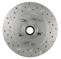 2" Drop Spindle Kit with Drilled Rotors and Zinc Plated Calipers