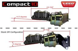 7 inch dual power booster with brackets (Zinc)
