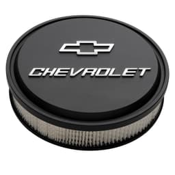 14" Air Cleaner KitAluminumBlack CrinkleRaised Chevy and Bowtie Emblems