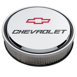 14" Air Cleaner KitAluminumChromeRecessed Chevy and Bowtie Emblems