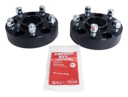1.5" Wide Black Wheel Spacer Set for 2018+ Jeep JL Wrangler & JT Gladiator