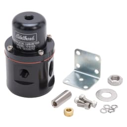 Carbureted Adjustable Bypass Fuel Pressure Regulator (160 GPH) in Black Finish