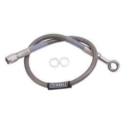10mm Banjo 3/8" To Straight 3AN Universal Endura Brake Hose - 13" Length