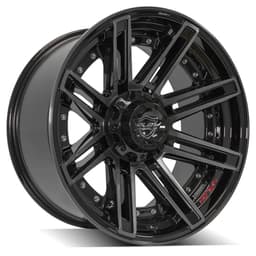 4PLAY Gen2 4P08 20x10 5x5" & 5x5.5" -24et in Brushed Black - 4P08-20100-5D55-24BBT