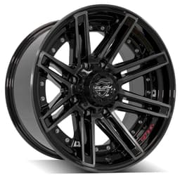 4PLAY Gen2 4P08 20x10 8x180mm -24et in Brushed Black - 4P08-20100-8180-24BBT